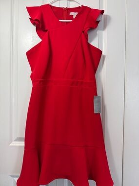 Chelsea28 Bright Red Evening Dress (New)
